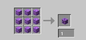 craft budding amethyst, Дата-паки, Minecraft