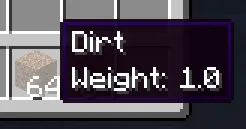 Encumbered (Player Weight), Моды, Minecraft