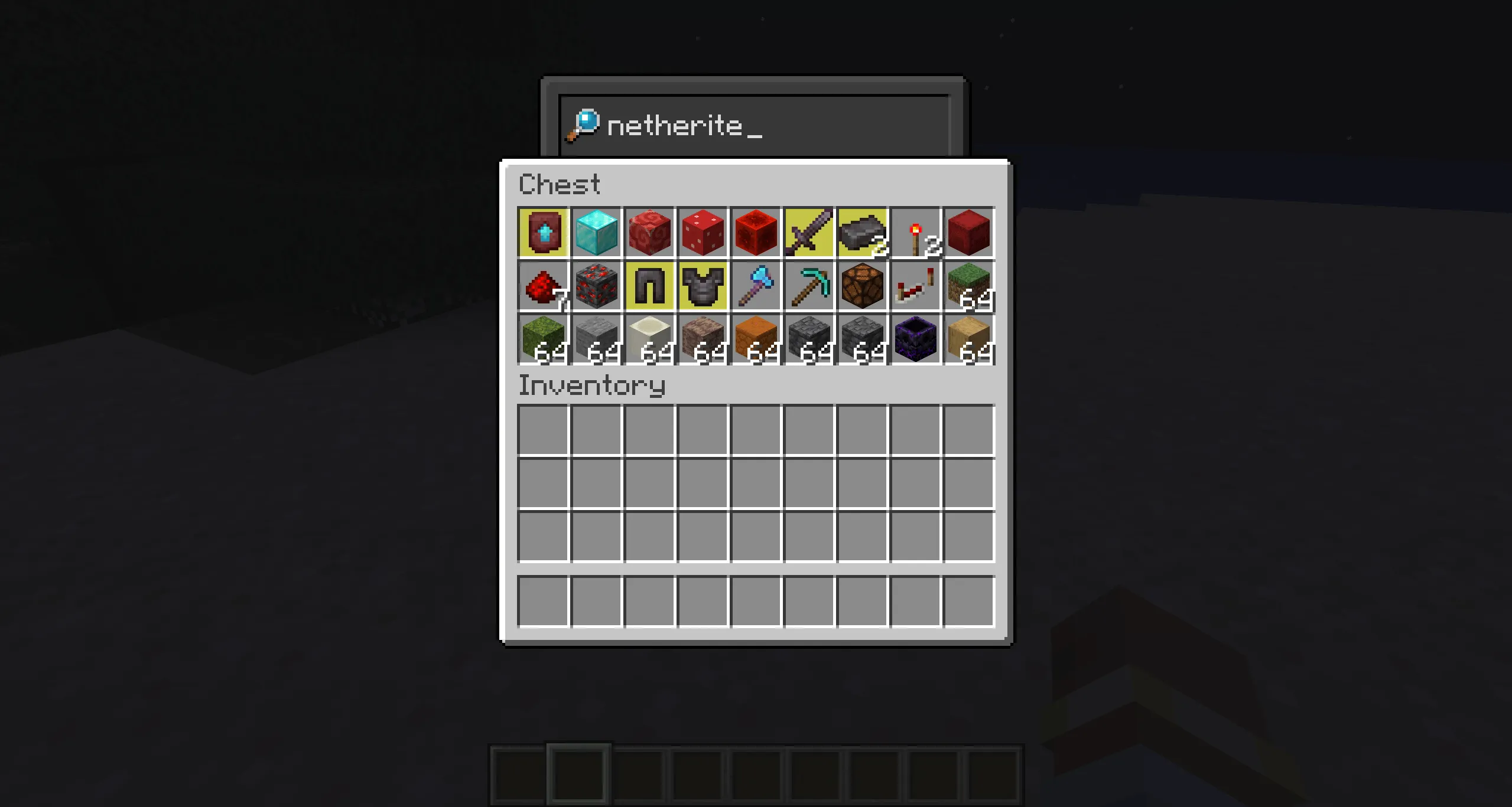 Searching GUI, Моды, Minecraft