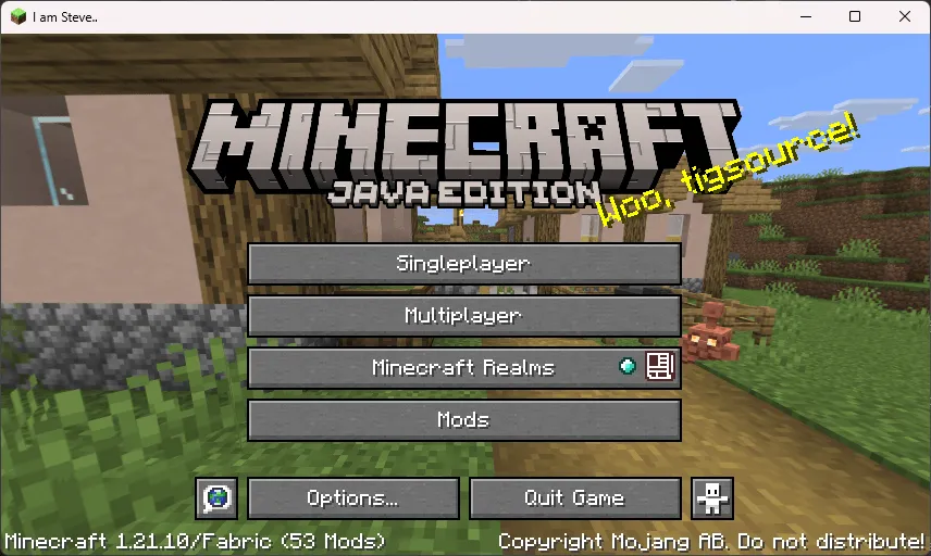 Titlecard, Моды, Minecraft