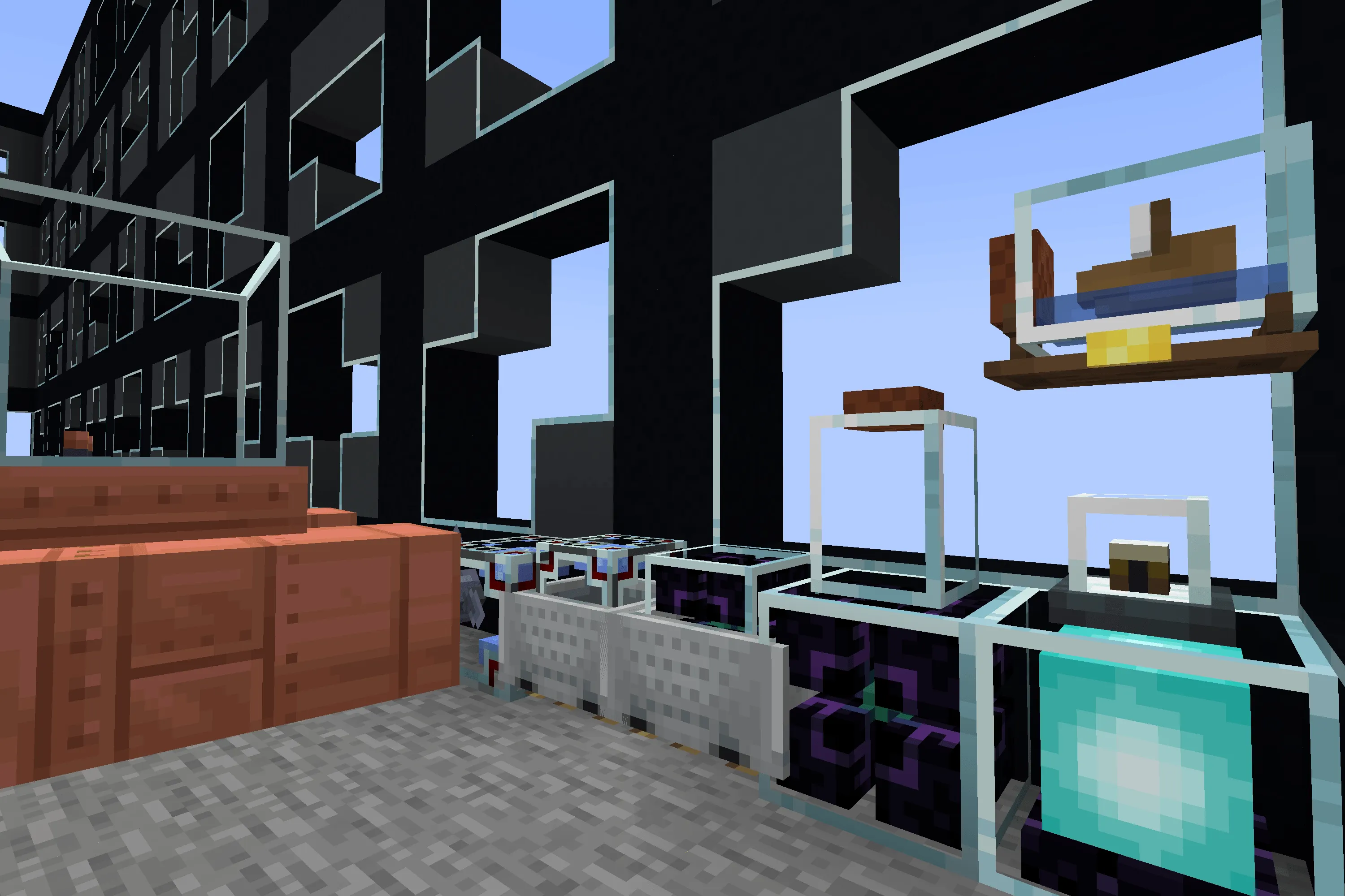 Connected_Clean_Glass_Fusion, Текстуры, Minecraft