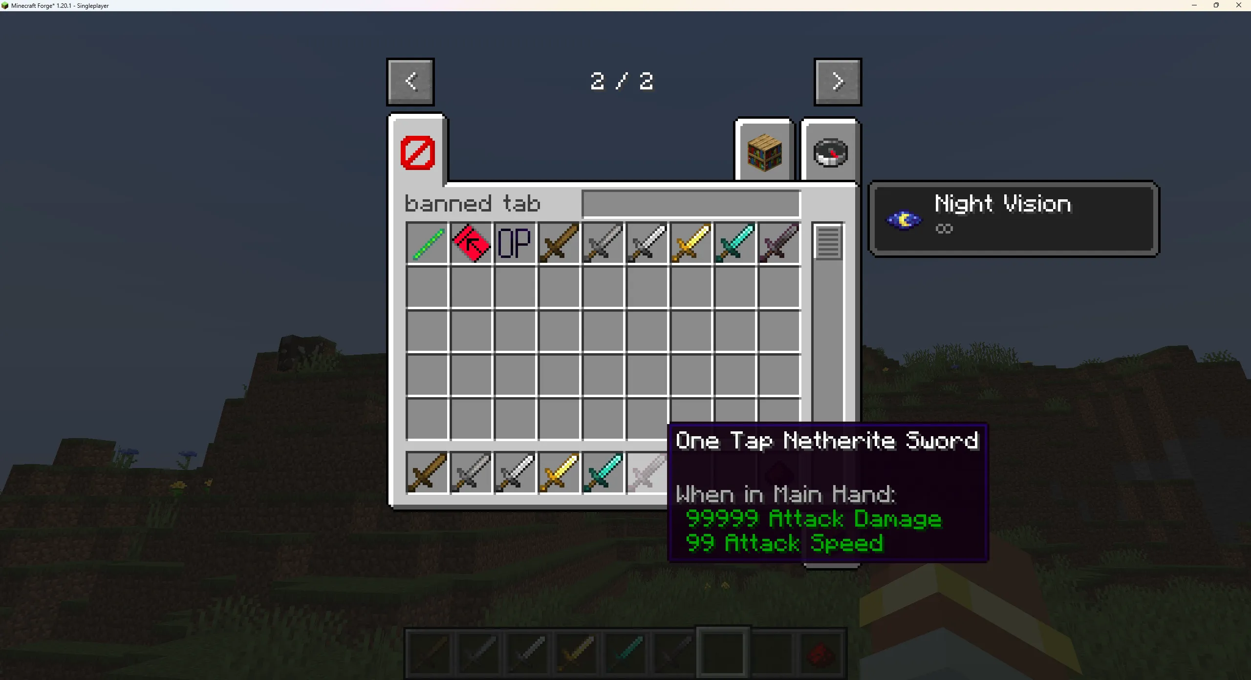 Banned Items, Моды, Minecraft
