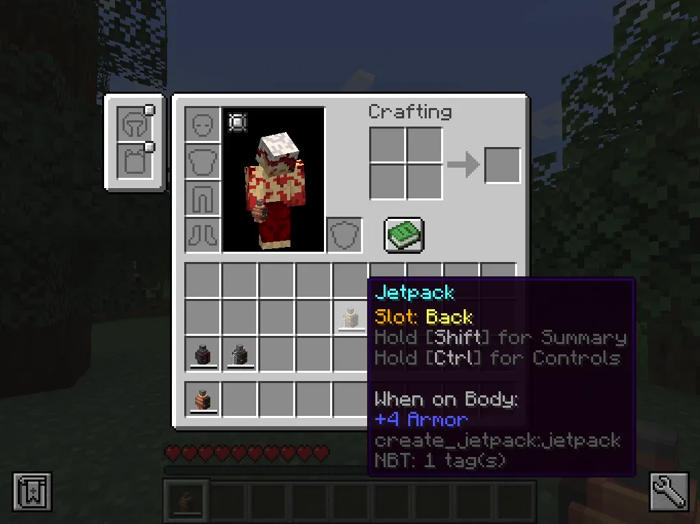 Create: Curios Jetpack & Backtank — скриншот 1 (Моды, Minecraft)