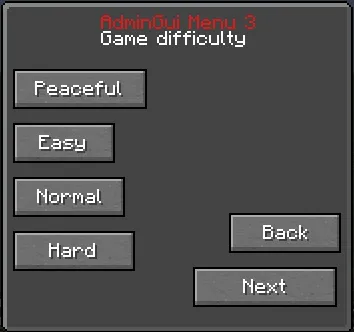 AdminGui, Моды, Minecraft