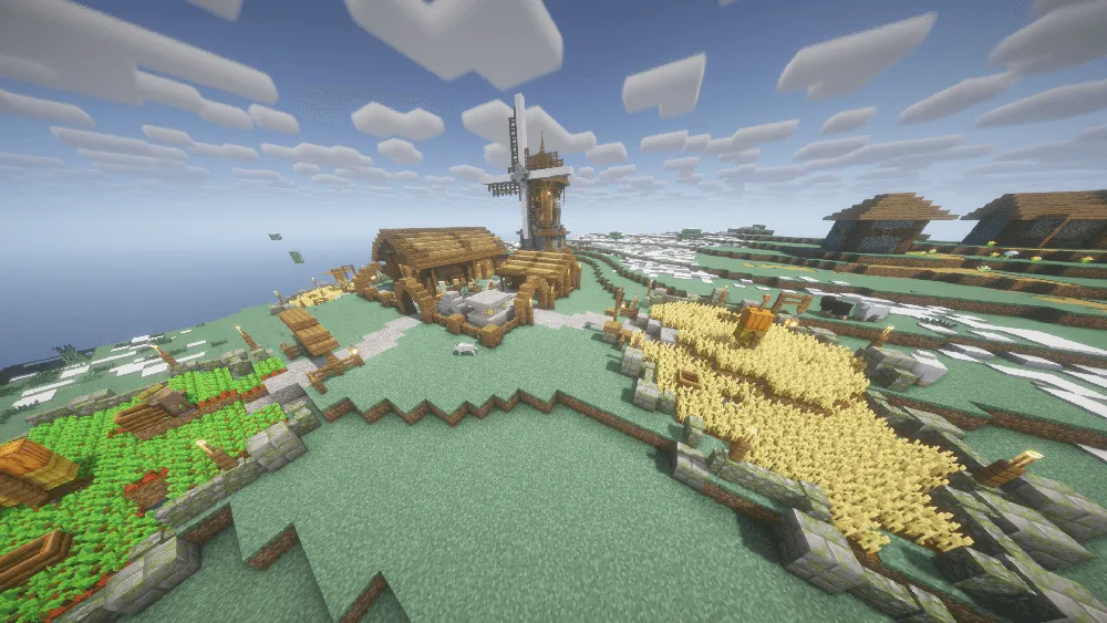 Big Globe - Towns and Towers Compatibility — скриншот 1 (Дата-паки, Minecraft)