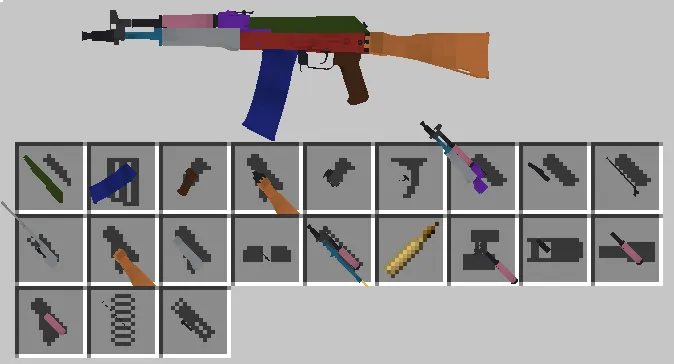 Modular Firearms, Моды, Minecraft