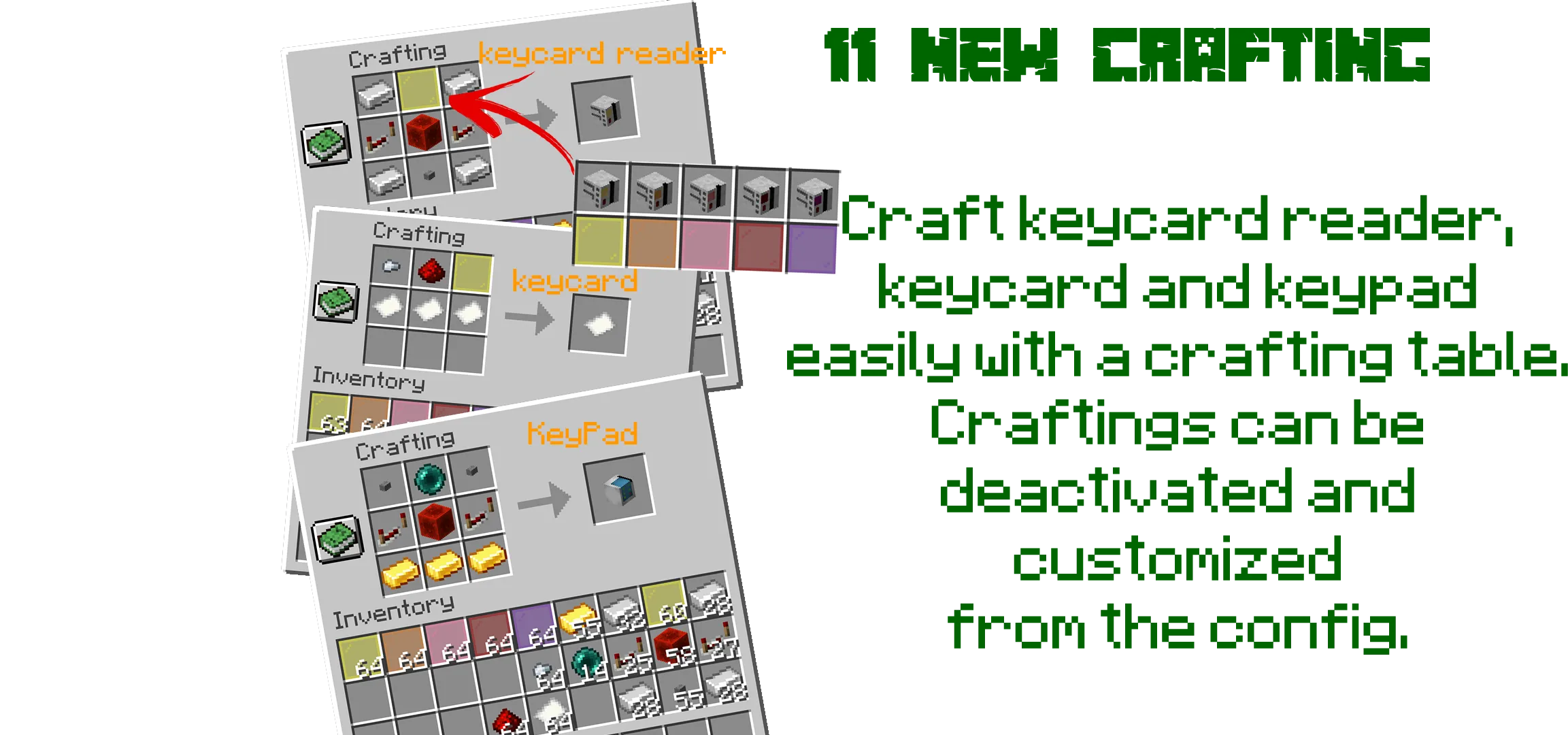 Keycard and Keypad Plugin — скриншот 1 (Плагины, Minecraft)