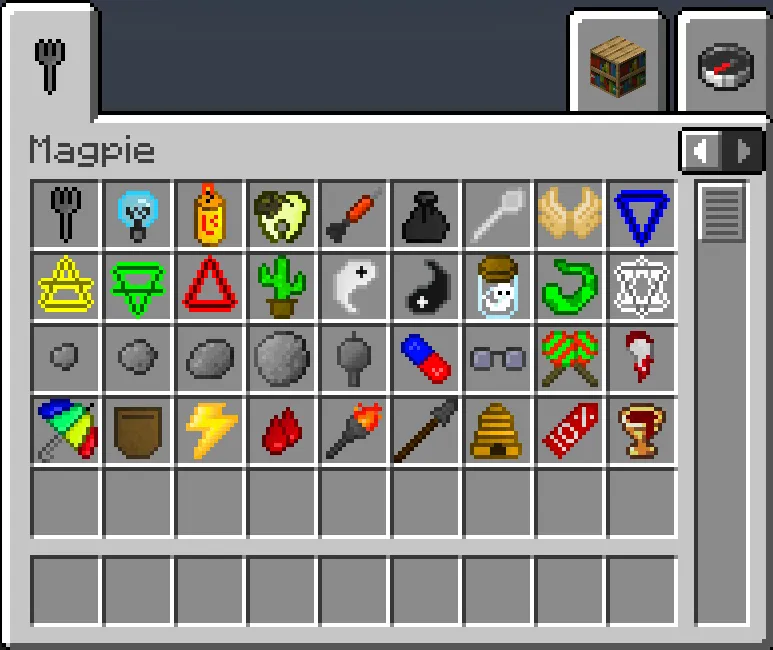 Magpie, Моды, Minecraft