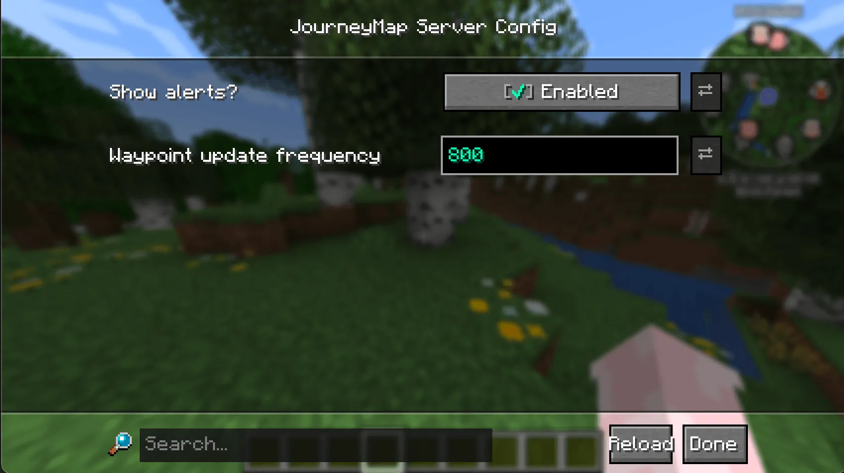 JourneyMap Waypoint Syncing (JMWS), Моды, Minecraft