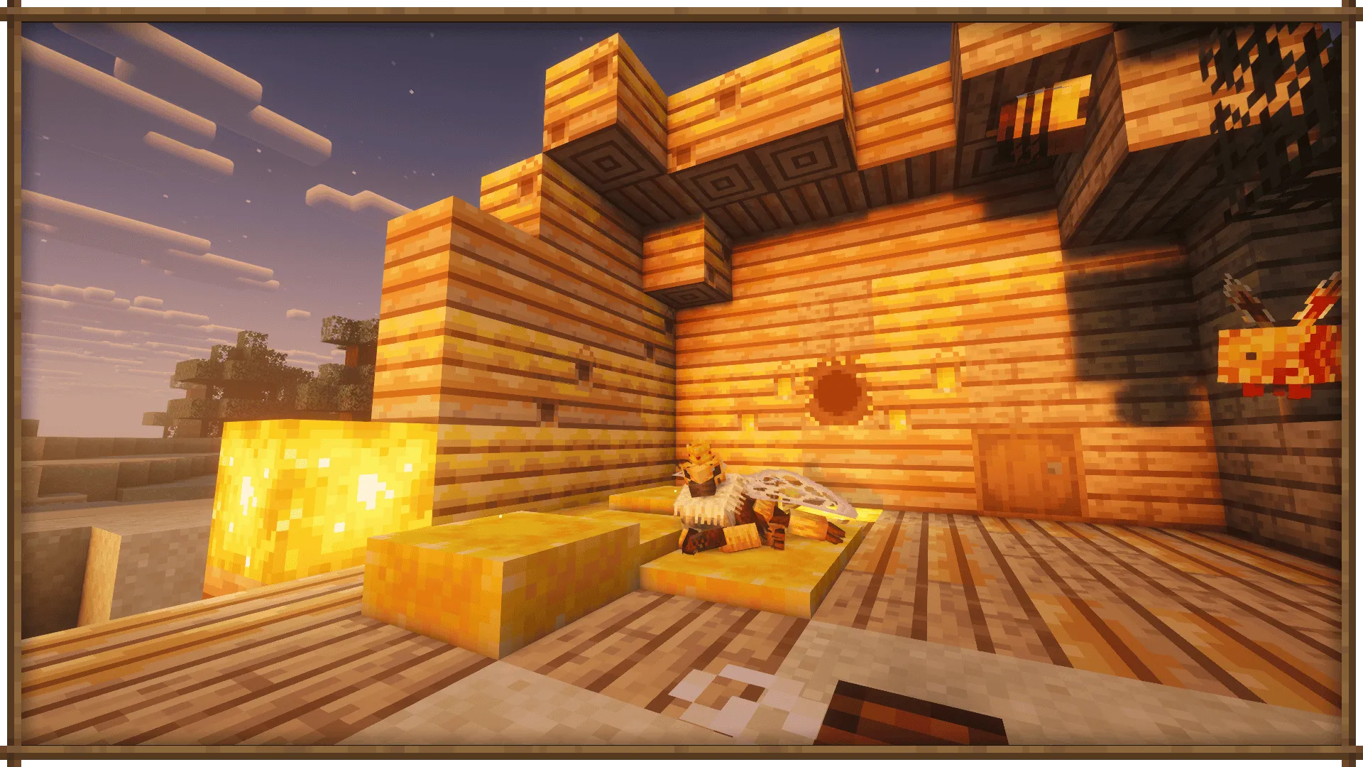 Be Bee Queen - Dragon Survival Addon — скриншот 2 (Моды, Minecraft)