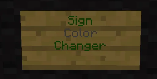 Sign Color Changer — скриншот 1 (Плагины, Minecraft)