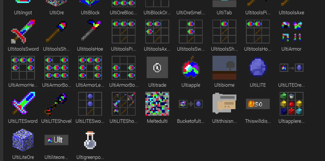ulti mod, Моды, Minecraft