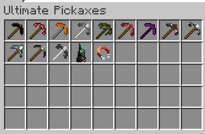 Ultimate Pickaxes, Моды, Minecraft