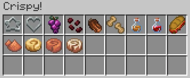 Crispy!, Моды, Minecraft