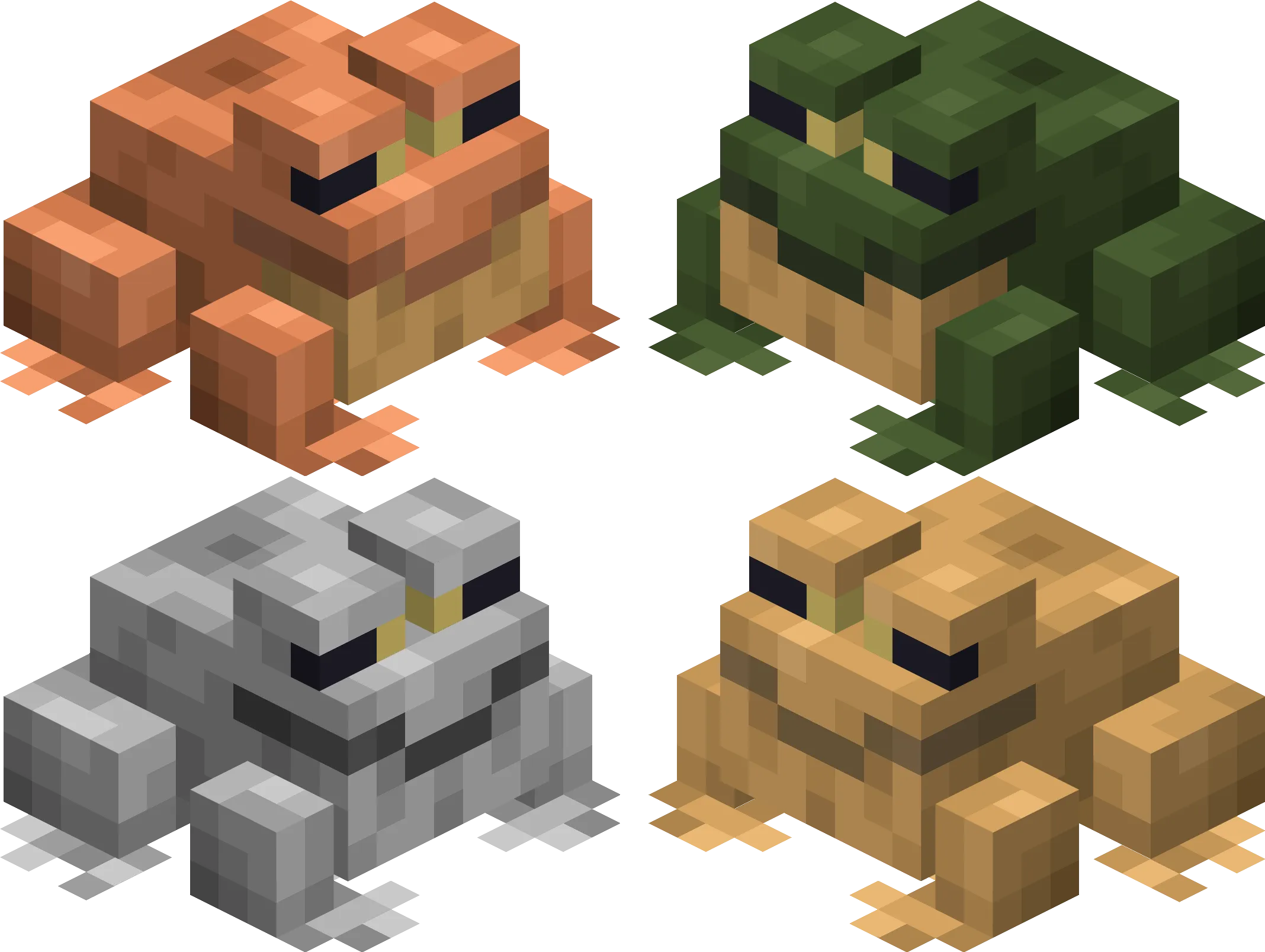 Shiny's Derpy Frogs (Discontinued), Текстуры, Minecraft