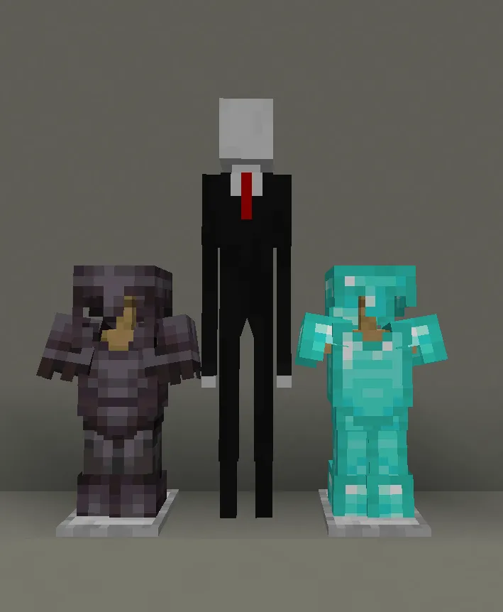 Slender Man 3D Model — скриншот 2 (Текстуры, Minecraft)