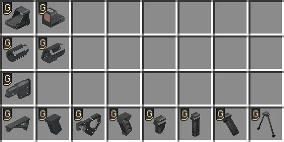 [TaCZ]Gucci Attachments, Кастомизации, Minecraft
