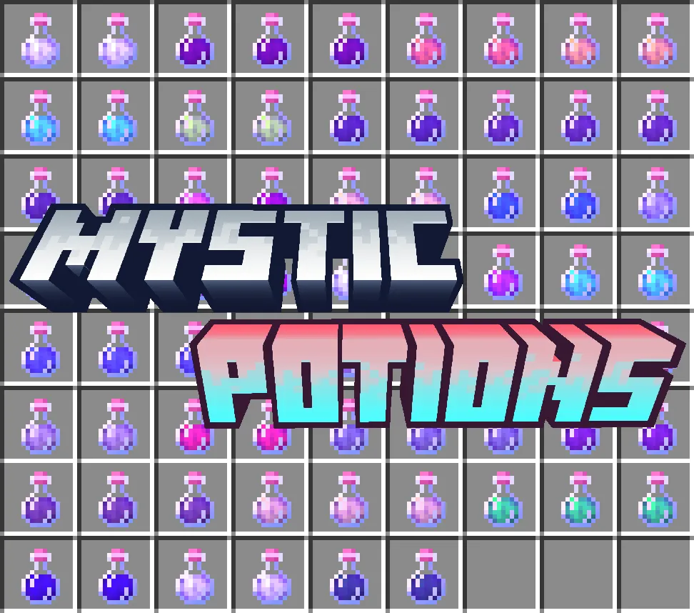 Mystic Potions — скриншот 3 (Моды, Minecraft)