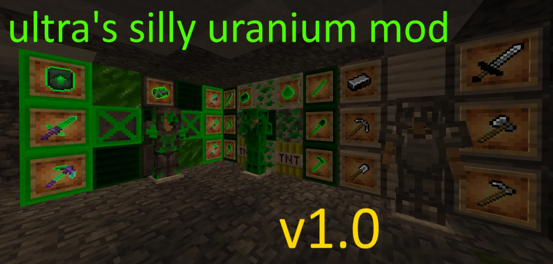 Ultra's Silly Uranium Mod — скриншот 1 (Моды, Minecraft)