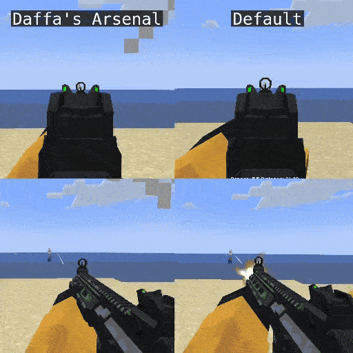 [TACZ Addons] Daffa's Arsenal — скриншот 7 (Моды, Minecraft)
