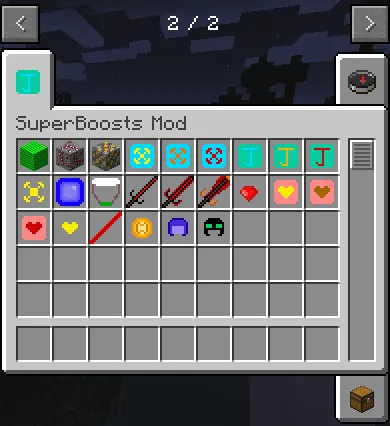 SuperBoosts — скриншот 1 (Моды, Minecraft)