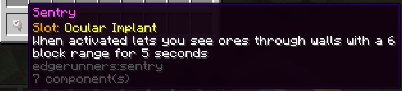 Edge Runner Cyberware — скриншот 4 (Моды, Minecraft)