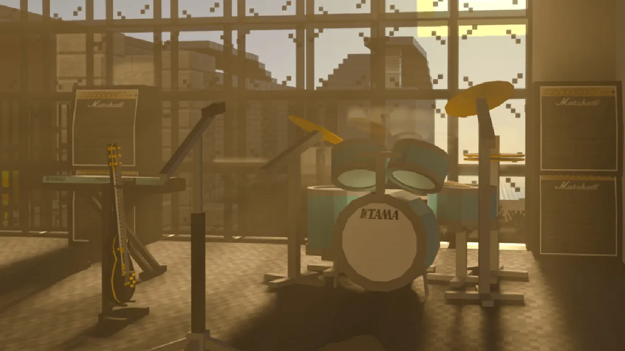 Classic Band Instrument Props V1.0 ADD-ON — скриншот 4 (Аддоны, Minecraft)