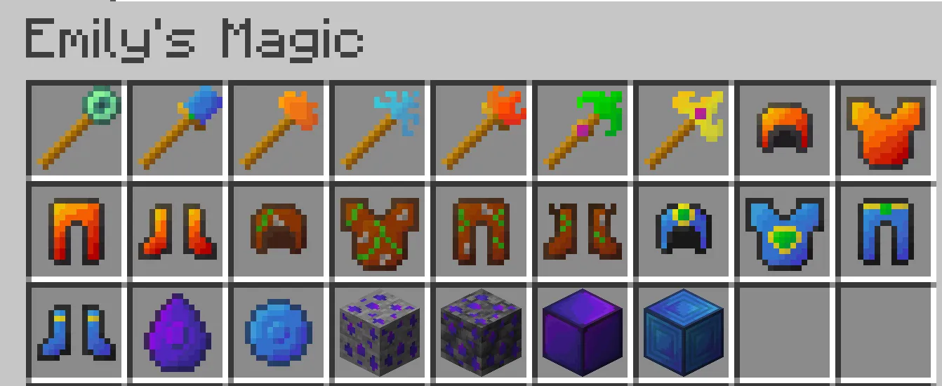 Emily's Magic, Моды, Minecraft