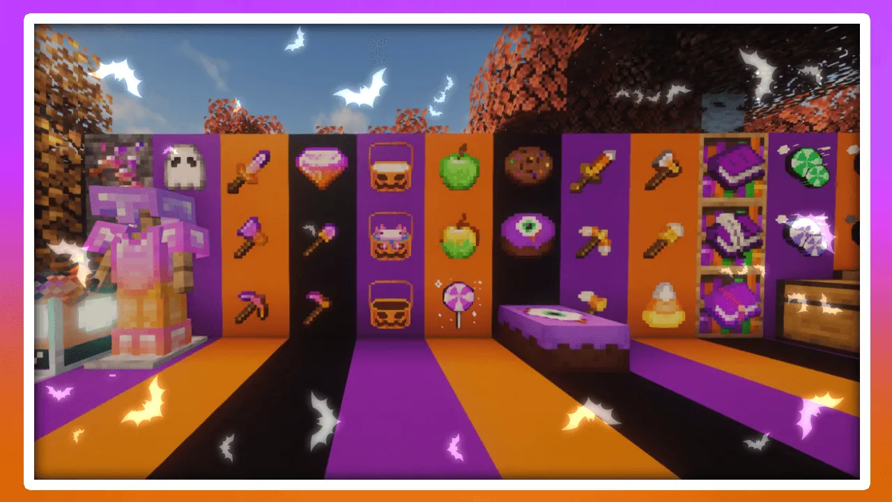 Halloween  Spooky GUI 1.19x — скриншот 6 (Текстуры, Minecraft)