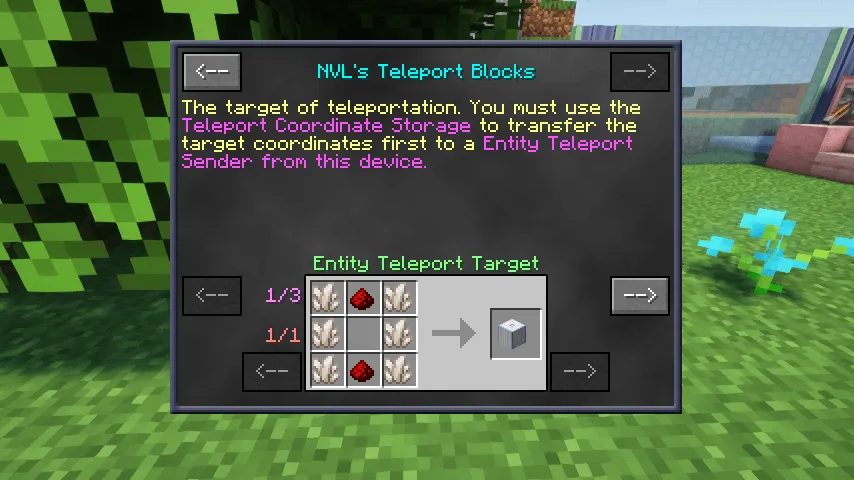 NVL's Teleport Blocks — скриншот 2 (Моды, Minecraft)