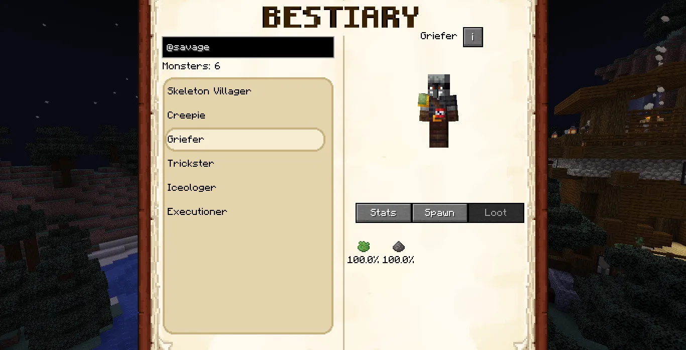 Modestiary, Дата-паки, Minecraft