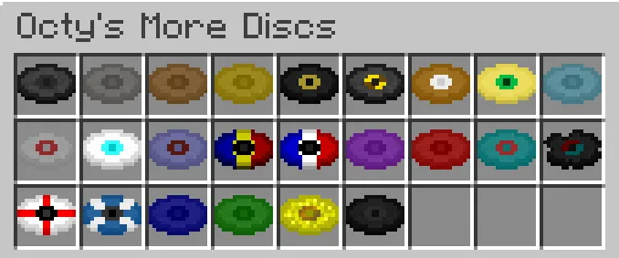 Octy's More Discs — скриншот 1 (Моды, Minecraft)