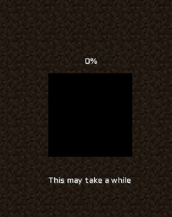 This may take a while — скриншот 1 (Моды, Minecraft)