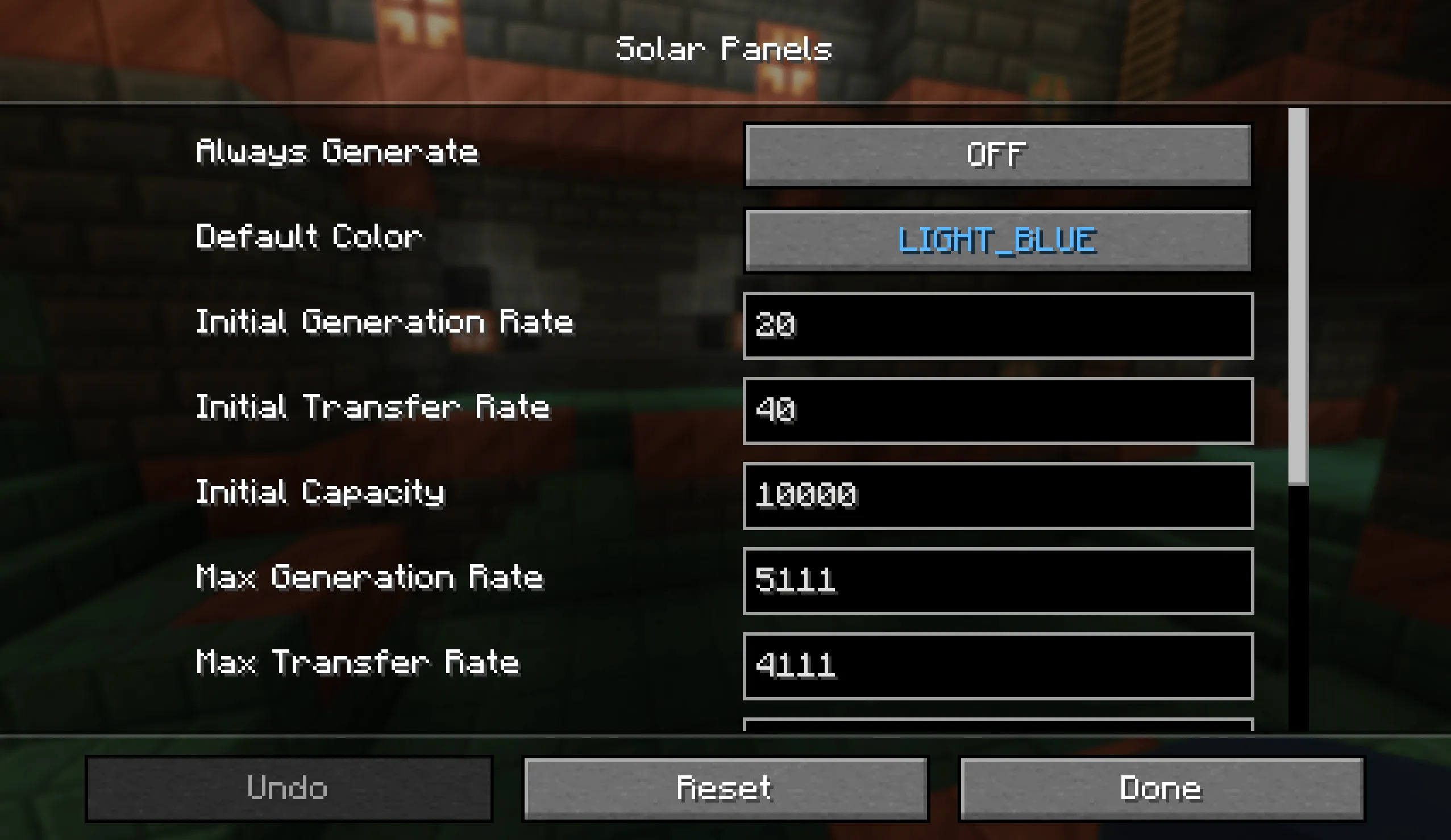 Solar Panel, Моды, Minecraft