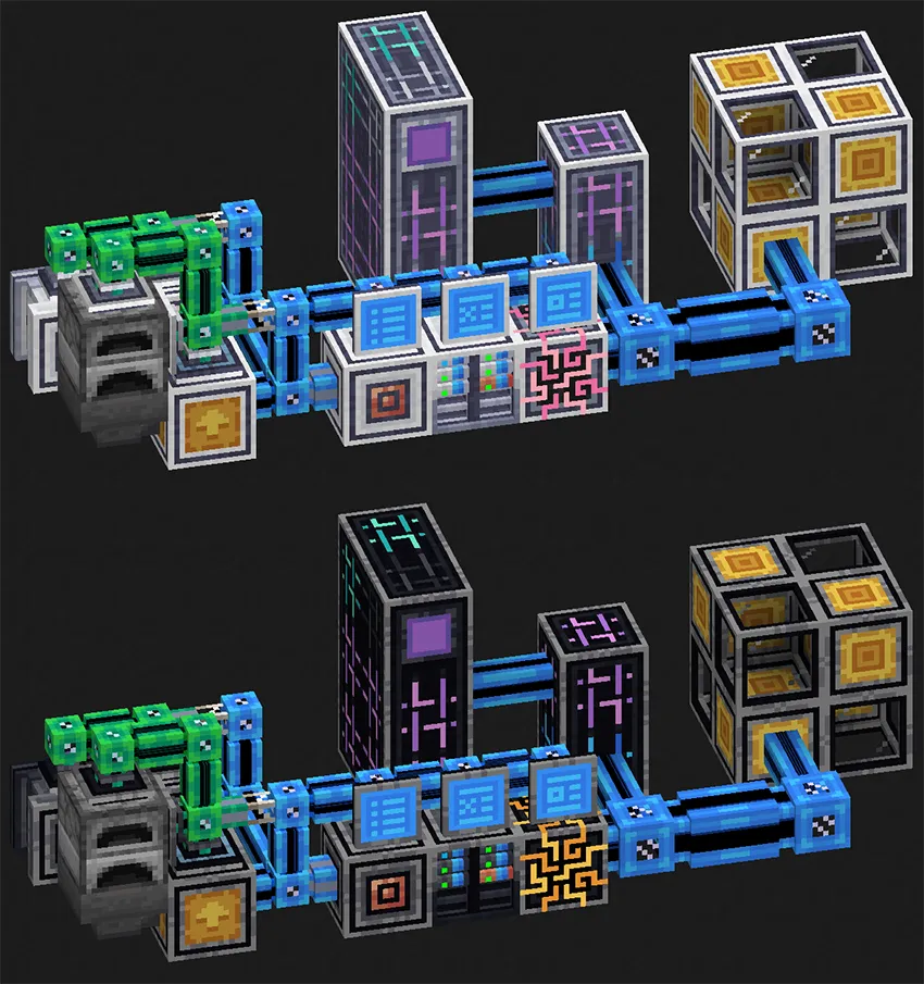 AE2 Dark Mode, Текстуры, Minecraft