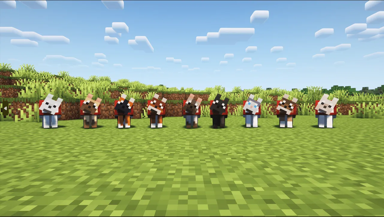 Flizo's Wolf Pack - Simplified Wolves — скриншот 5 (Текстуры, Minecraft)