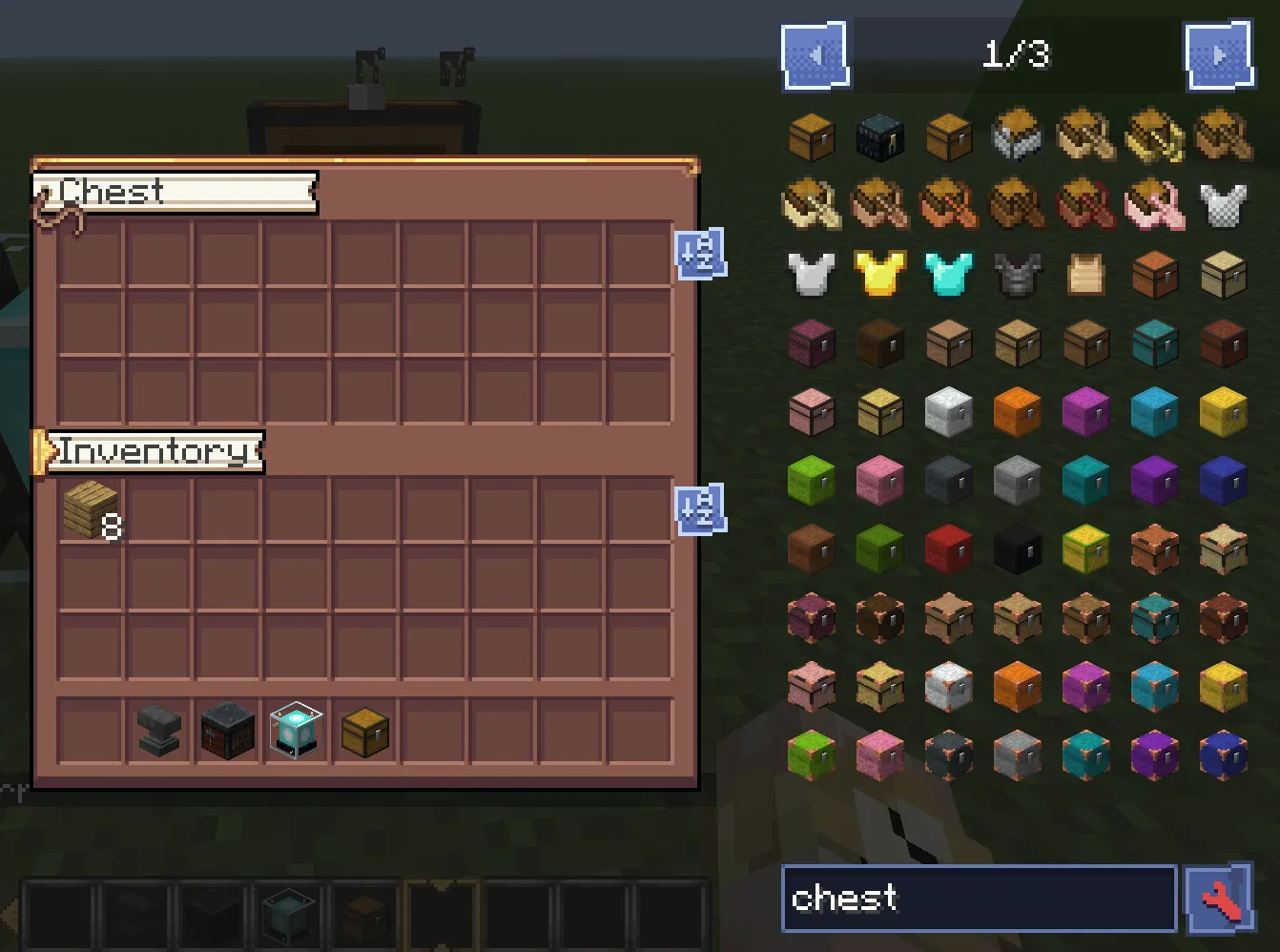 Create Style Interface, Текстуры, Minecraft