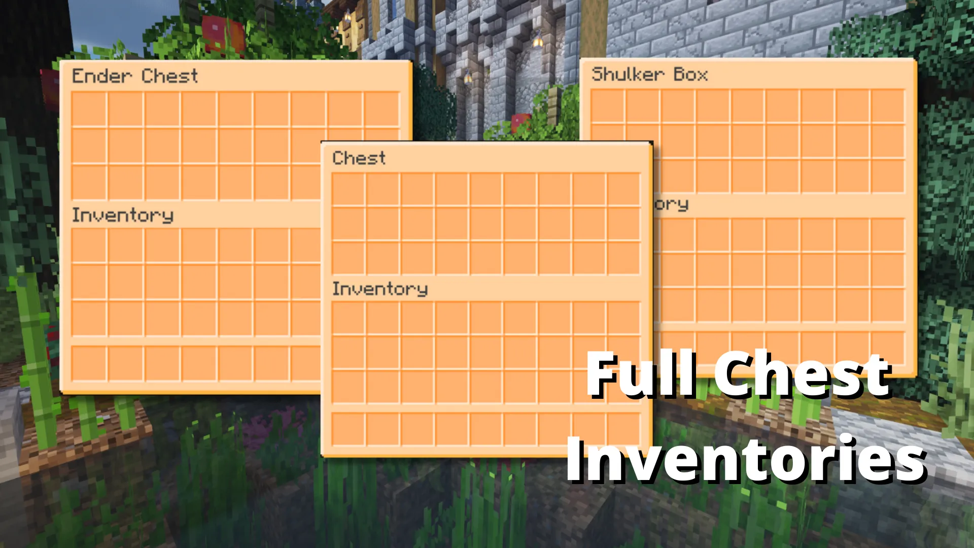 Orange GUI & Hotbar — скриншот 5 (Текстуры, Minecraft)