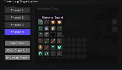 auto pvp organize, Моды, Minecraft