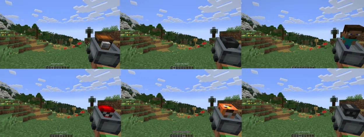 Hand Minecart, Текстуры, Minecraft