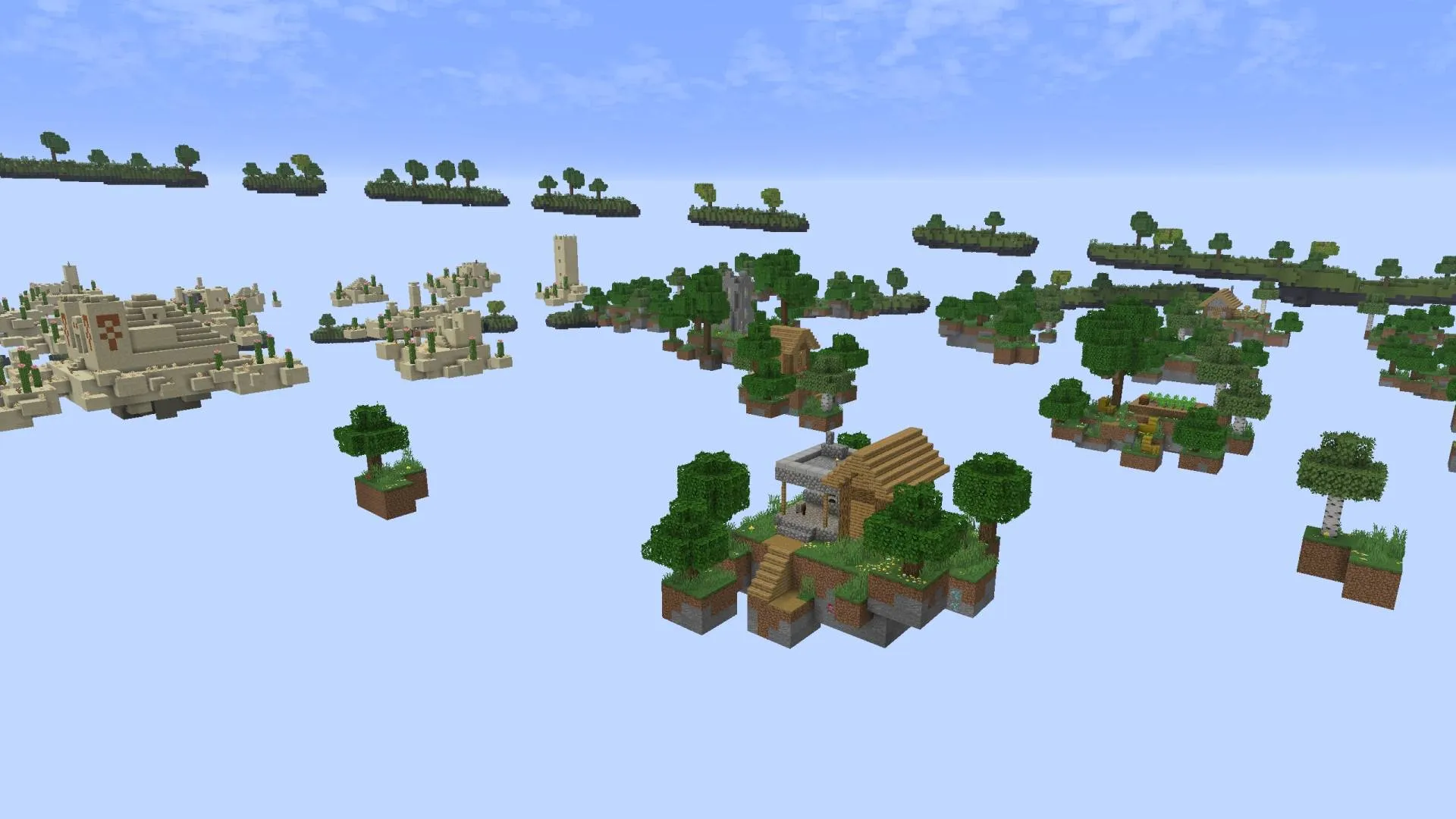 Tryzz's Skyblock Adventure, Карты, Minecraft