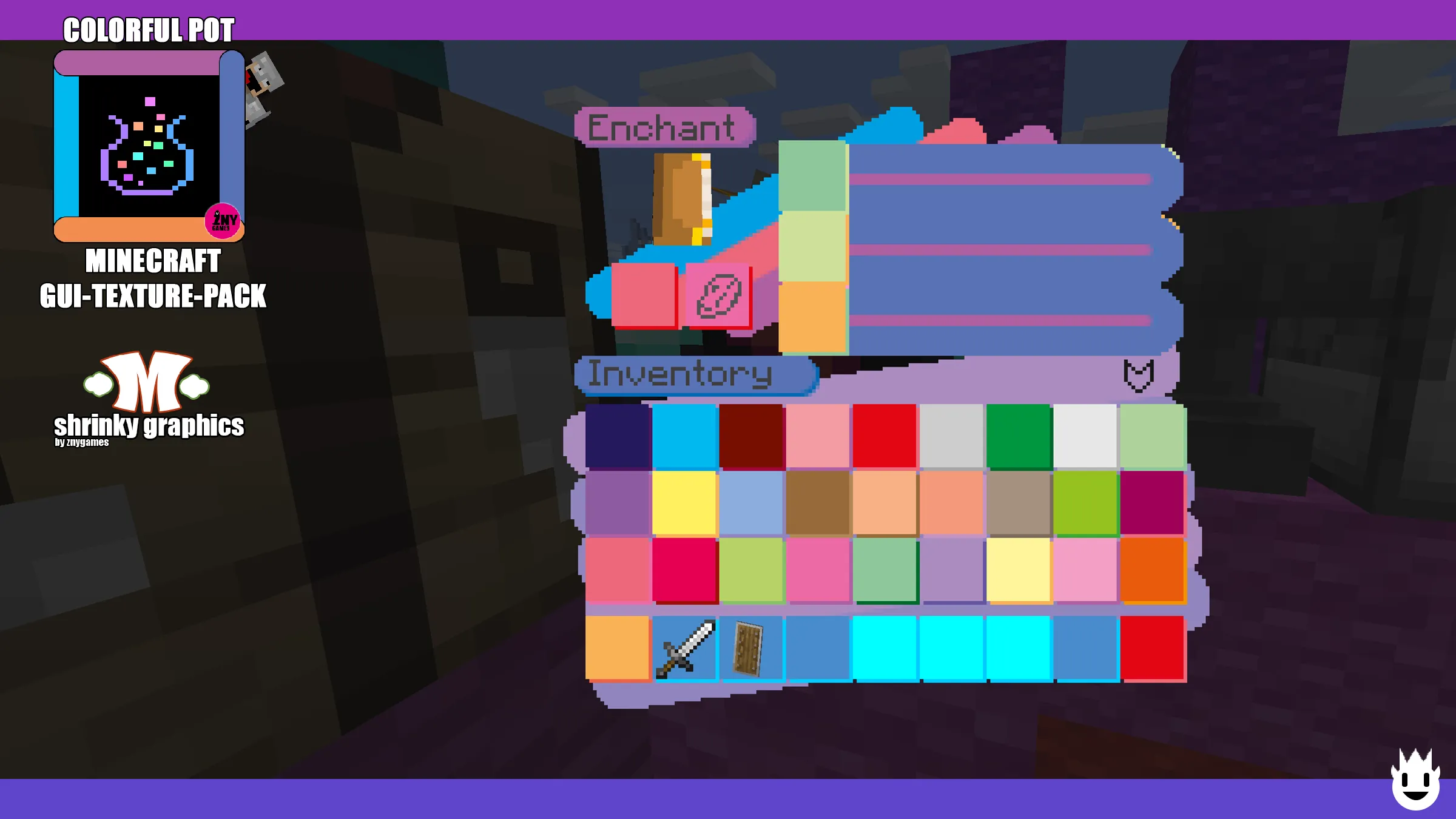 COLORFUL POT | GUI-TEXTURE-PACK — скриншот 11 (Текстуры, Minecraft)