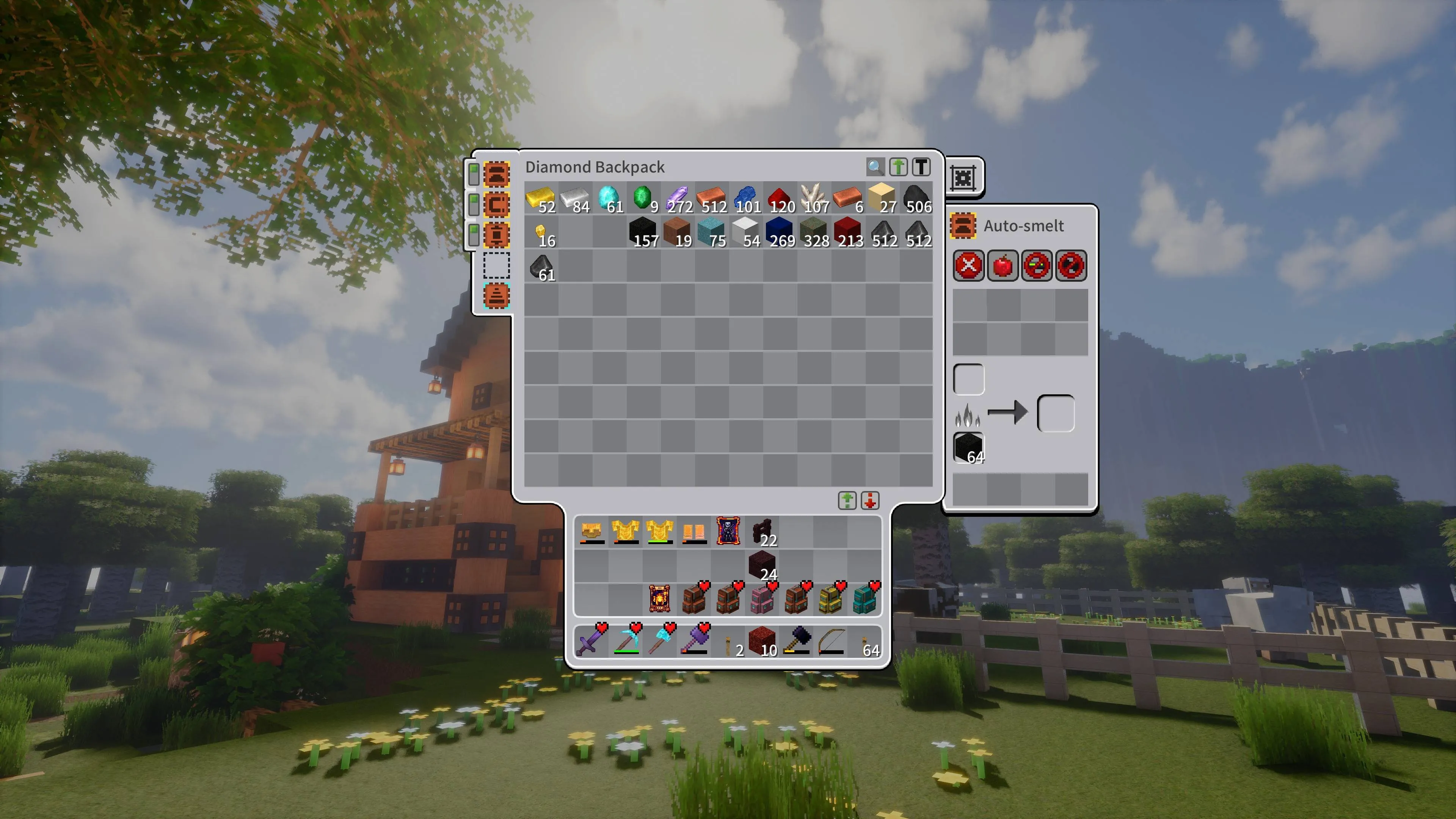 Better GUI For Sophisticated Backpacks — скриншот 4 (Текстуры, Minecraft)