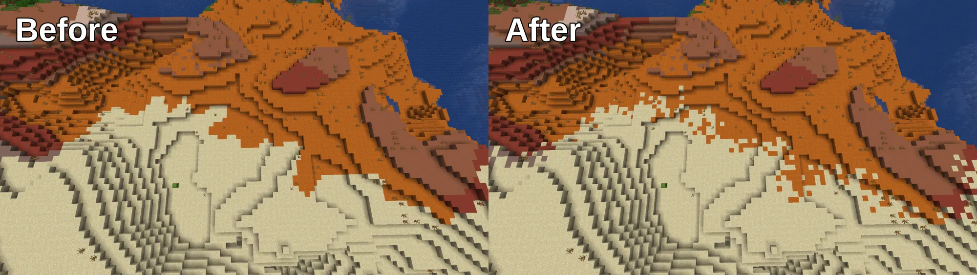 Pufferfish's Biome Dither [Fabric & Forge & NeoForge], Моды, Minecraft