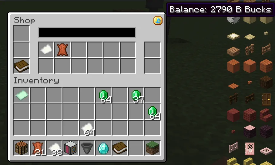 BBL Shops, Моды, Minecraft