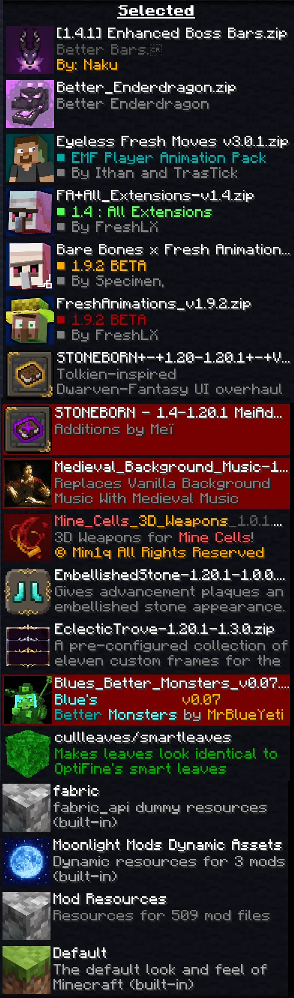 The Dragons Den, Модпаки, Minecraft