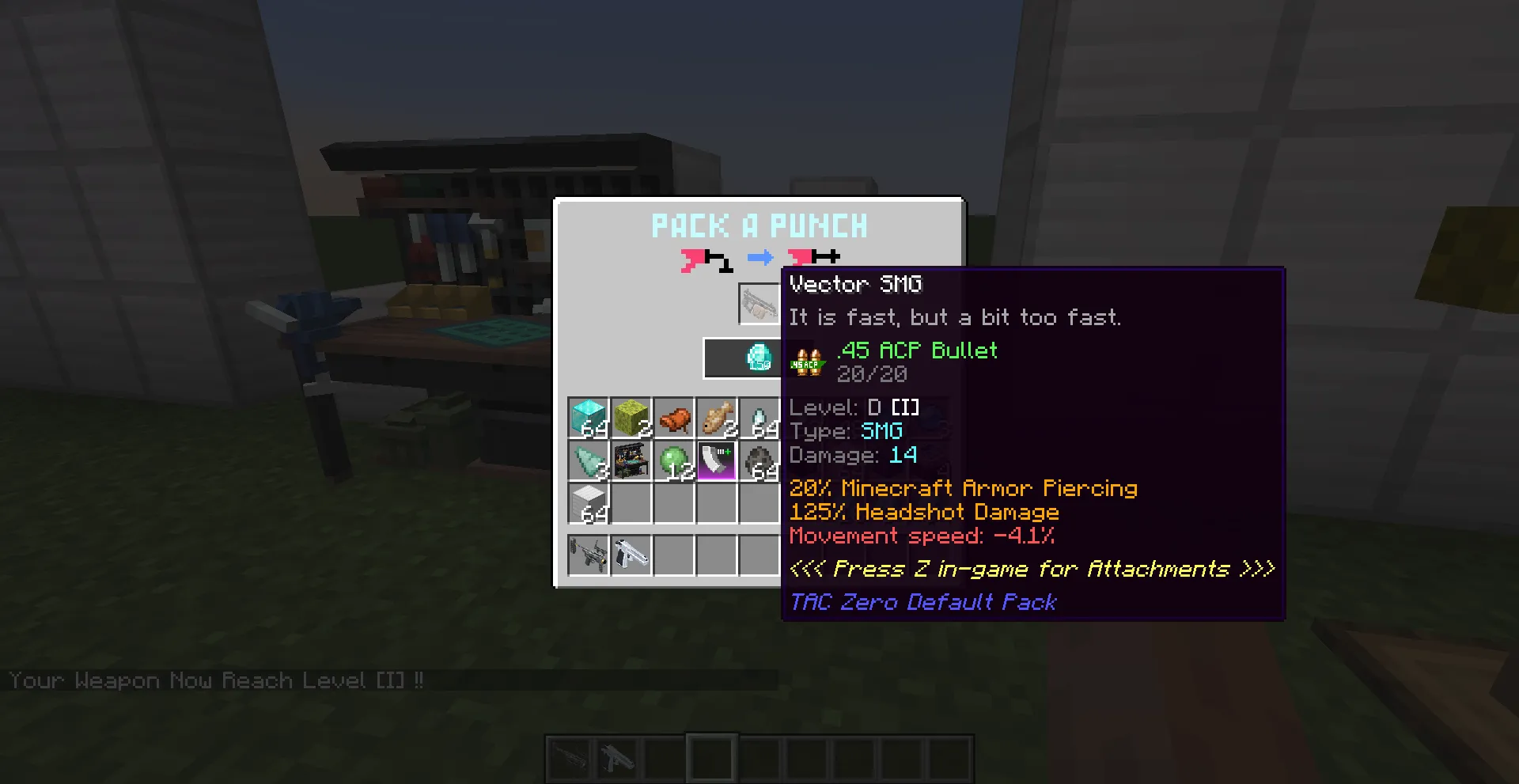 [TaCZ] Pack-a-Punched — скриншот 2 (Моды, Minecraft)