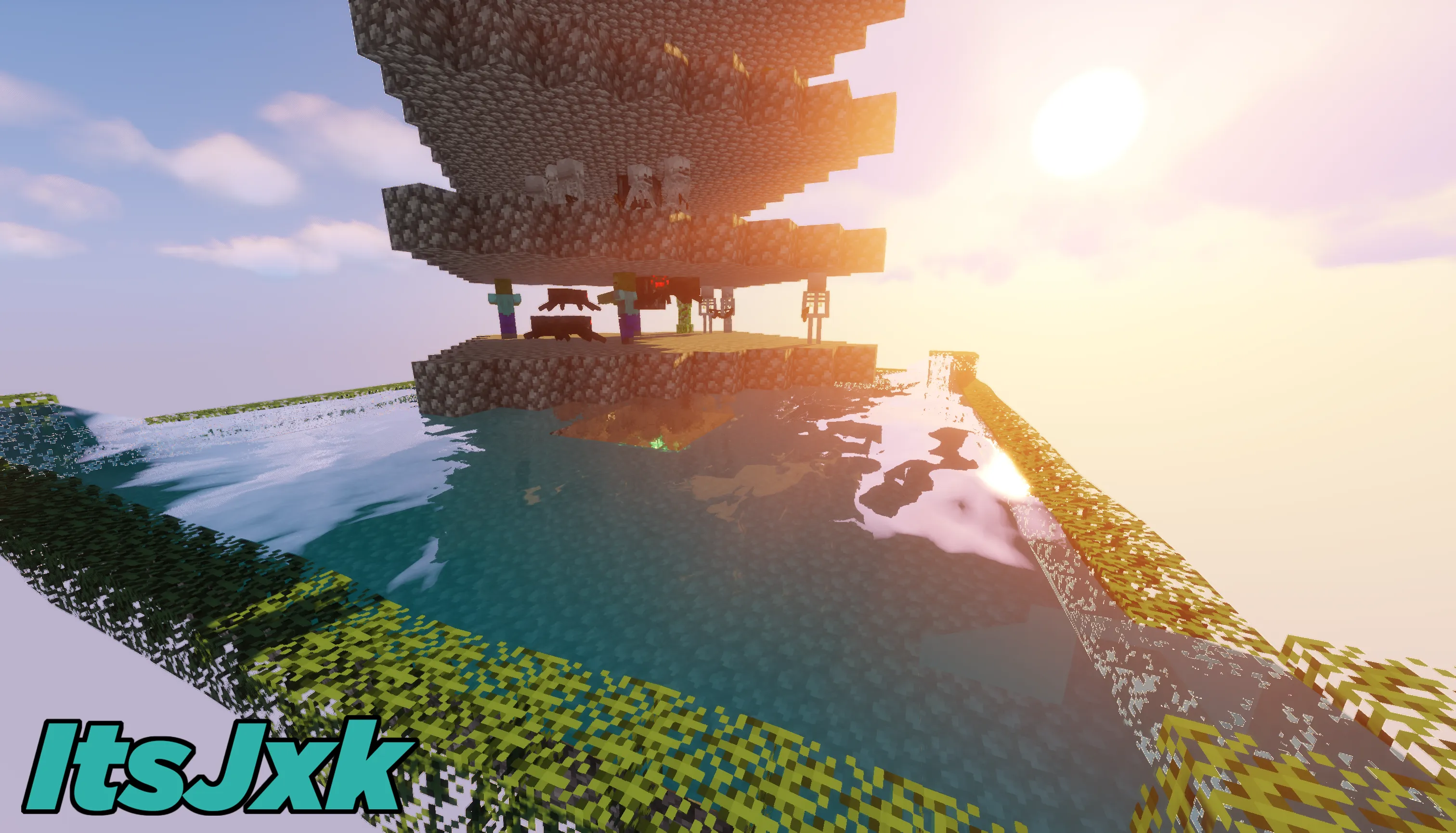 BEST Fully Automatic AFK Mob Farm + Schematic Download (ALL VERSIONS), Карты, Minecraft