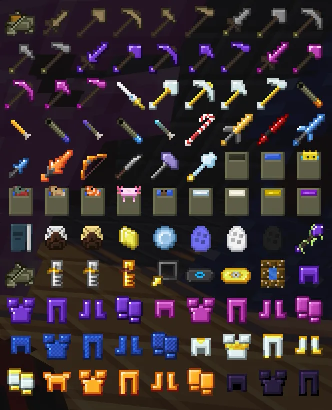 Aether Plastic (Plus!!), Текстуры, Minecraft