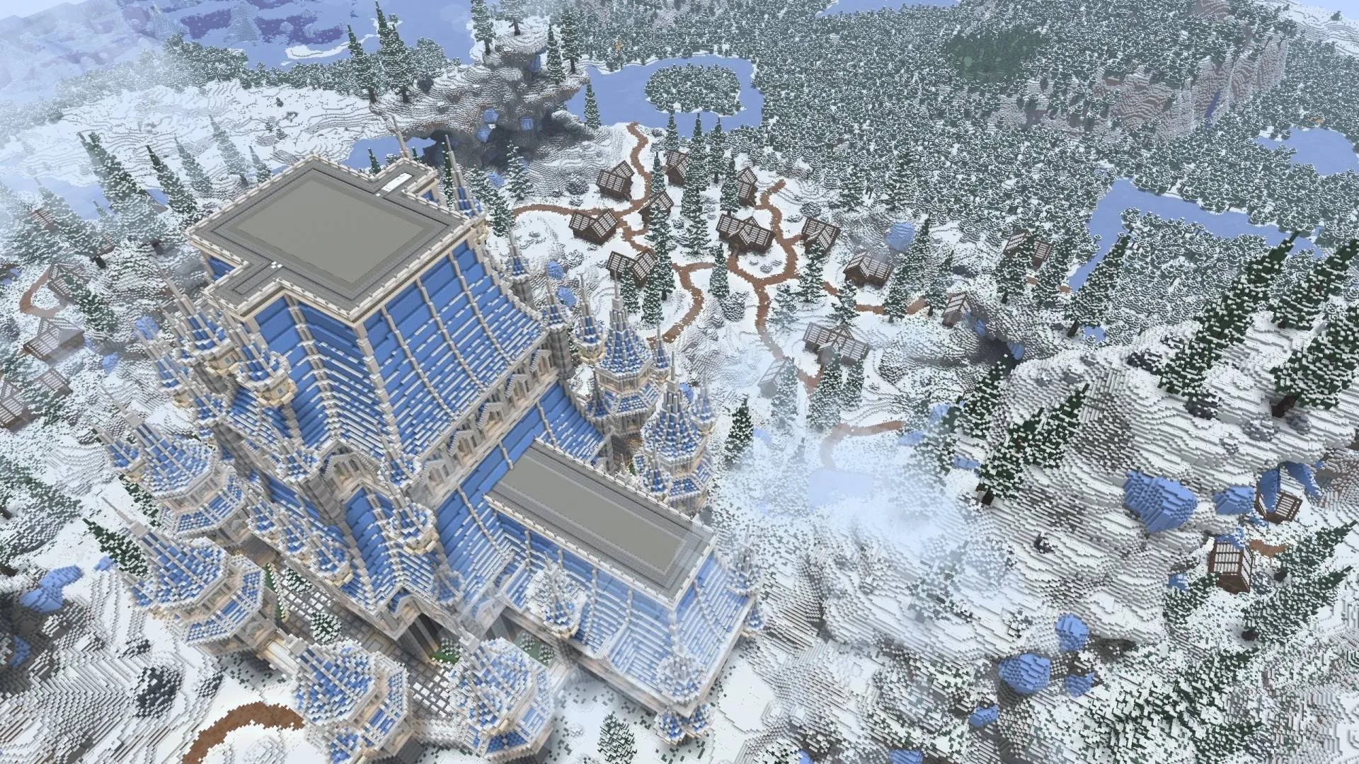 Ice Castle - Survival Spawn, Карты, Minecraft